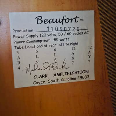 Clark Amplification Beaufort 6L6 image 5