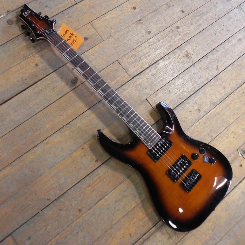 ESP LTD H-200 FM Dark Brown Sunburst image 1