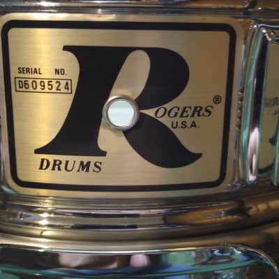Rogers "Big R" Dyna-Sonic 5x14" Brass Snare Drum 1975 - 1984 - Chrome image 2
