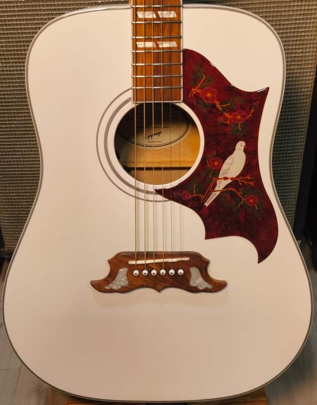Epiphone Dove Pro Limited Edition - White image 1