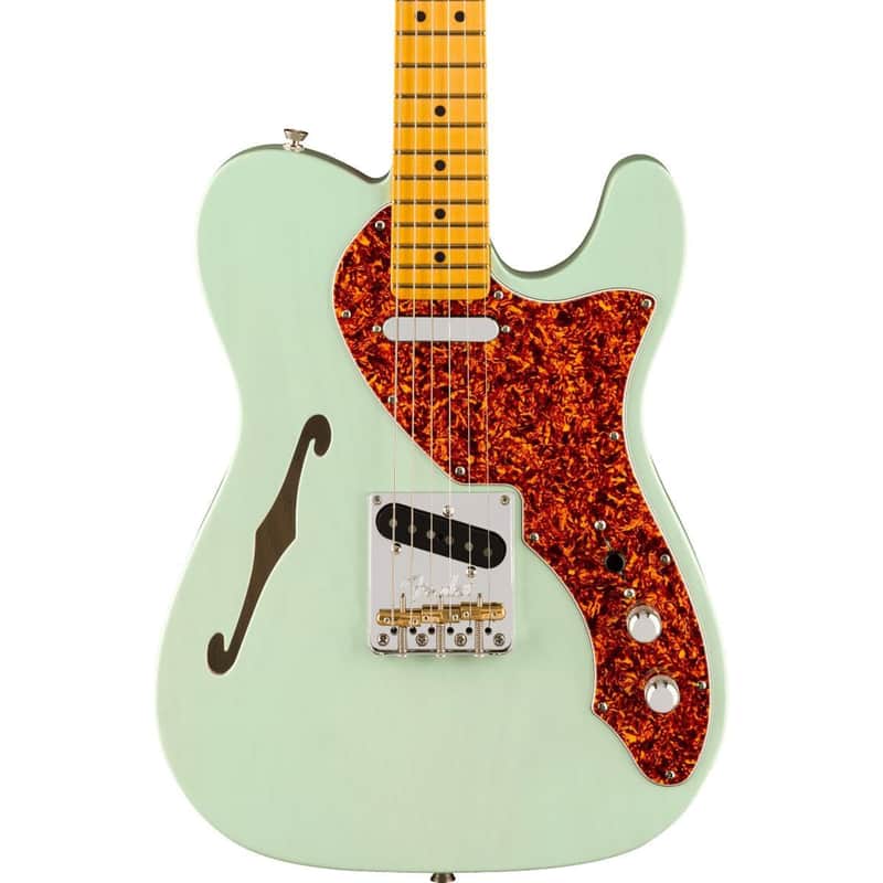 Fender American Professional II Telecaster Thinline - Transparent Surf Green image 1