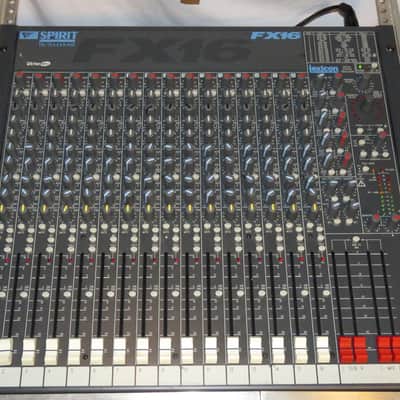SoundCraft Spirit FX16 16-Channel Rack Mixer w/Lexicon Effects - in SKB Pop-Up Case - needs some tlc image 2