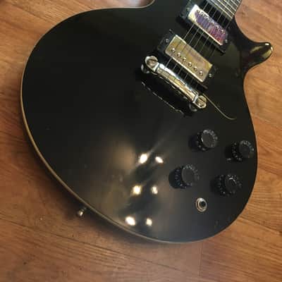 Vintage 1980s Harmony Les Paul Electric Guitar - Black image 10