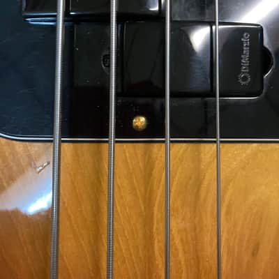 1983 Squier Precision Bass MIJ with DiMarzio Relentless Middle Pickups Sunburst image 2