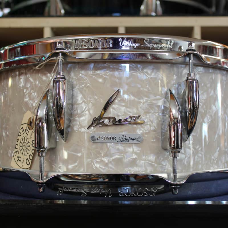 2025 Sonor Sonor 6″x13″ Vintage Series Beech Snare Drum in Whi…
