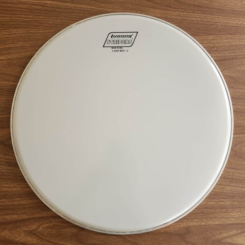 NOS Ludwig Strider 18" Extra Heavy White Underline Block Logo Made In USA 1980s image 1