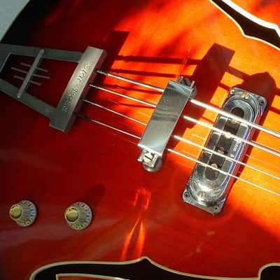 Framus Star Bass 5/150 Germany 1966 "Sunburst Rot" Vintage E-Bass 4 String Bass-Guitar image 13