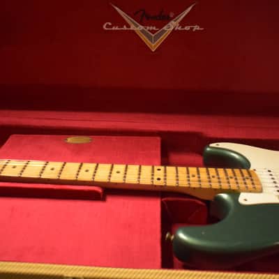 Fender Custom Shop '56 Stratocaster Journeyman Relic Aged Sherwood Green Metallic image 11