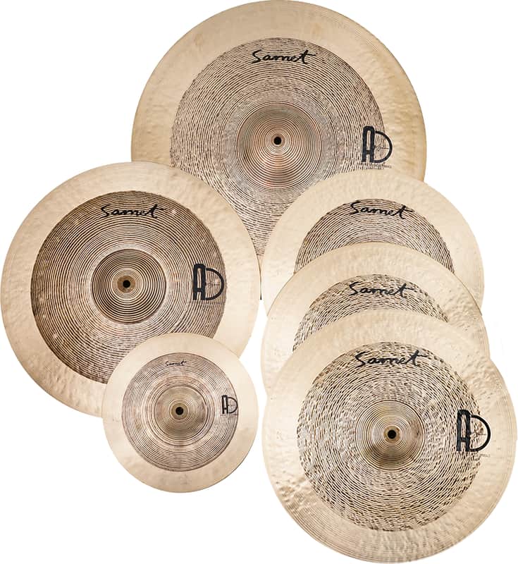 Agean Cymbals Samet Set 5pc - 20" Ride - 18" Crash - 16" Crash - 14"Hi-hat - 10" Splash /  B.20 Bronze, Handmade in Turkey /  High Quality Set of Cymbals at Discounted Price image 1
