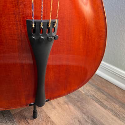 Beautiful 4/4 Panis Angelicus Cello w/ Bow & Hard Rolling Case image 9