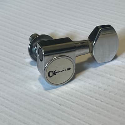 MIM Charvel Pro Mod 2H Chrome Tuners Tuning Pegs 6 In Line Dual Pin image 4