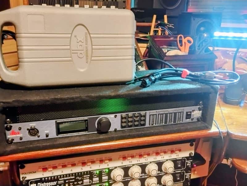 DBX DriveRack PA + RTA-M Mic +2U RACK + 1U VENTED RACK PANEL image 1