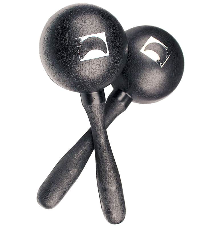 RhythmTech Fiberglass Maracas - Large - Black image 1