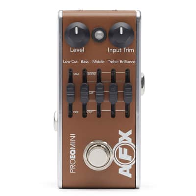 Fishman AFX Pro EQ Mini Acoustic Preamp & EQ Pedal + Gator Patch Cable 3 Pack image 2