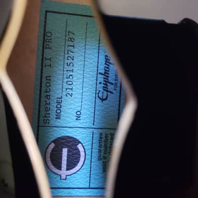Epiphone Sheraton II Pro [All Black /ES-335] | Serial No. 21051527187 image 17