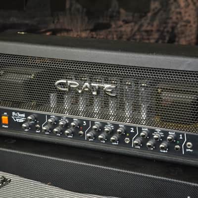 CRATE BV300H Blue Voodoo 300-Watts all tube powerhouse Guitar/Bass head*made at the old Ampeg factory/St.Louis/USA*excellent condition from our showroom*original user manual*clean channel=1969 SVT circuit!WOW! image 2