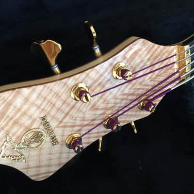 Alembic Mark King Signature Deluxe Balance Custom 5 String Bass 2000 Flame Maple LED's image 18