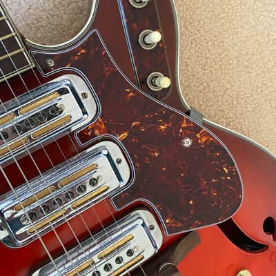Harmony H77 1963 - 1972 - Red Sunburst image 18