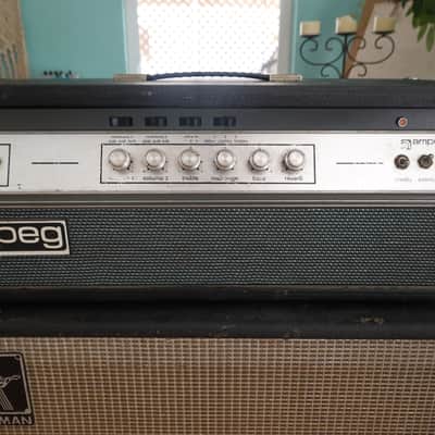 Ampeg V-4 100-Watt Guitar Head with Reverb 1970 - 1980 - Black image 1