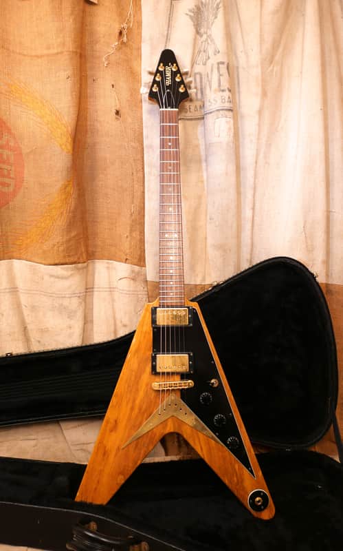 Hamer Vector Korina Limited Edition Flying V #27 of 72 1997 Korina image 1