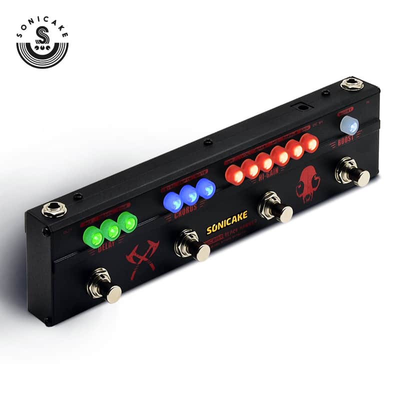 Sonicake Multi Guitar Effect Strip Pedal Sonicbar BLACK HAMMER Combining 4 Moder Heavy Metal Guitar(U.S. domestic inventory) image 1