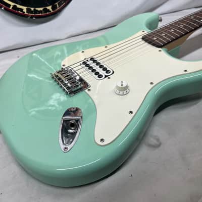 Squier Tom DeLonge Signature Stratocaster Strat Electric Guitar - Surfboard Green image 17
