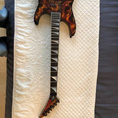 Jackson Custom Shop SL2 ML Spider & Brimstone Orange WO 9157 2016 image 5