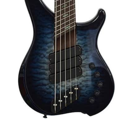 Dingwall Custom ABZ 5 Natural to Blue Burst QM image 1