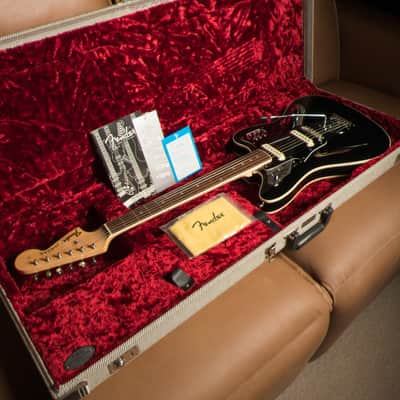 Fender FSR Thinline Jaguar 50th Anniversary 2012 Gloss Black MIJ w/ G&G Tweed Case image 20
