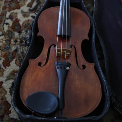Vintage Violin with Case and Bow Full Sized image 3