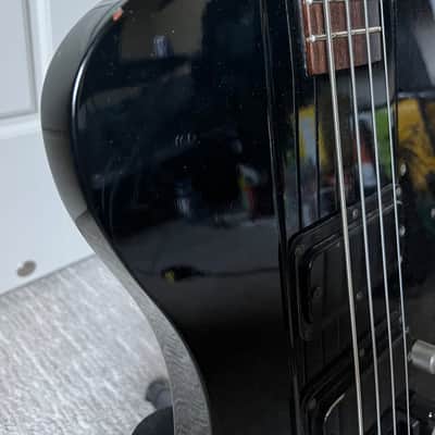 Greco TB-700 Thunderbird Bass Black 1980s MIJ with Hipshot SuperTone Gibson Bridge + Gibson Thunderbird Case image 6