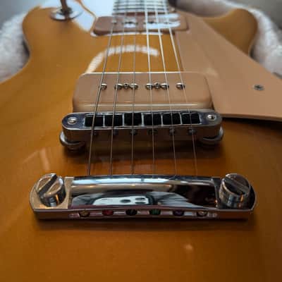 Gibson Les Paul Traditional Pro Split-Coil P-90 Electric Guitar Gold Top w/Case image 3