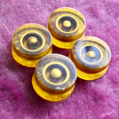 Vintage 1955 Gibson Gold Barrel Knobs Les Paul Goldtop 1954 Standard 1953 ES-175 image 2