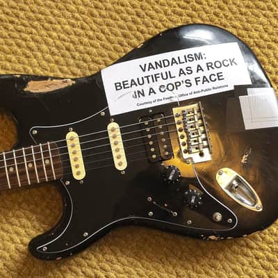 Vandalism Strat Black Nitro SD59 LH image 3