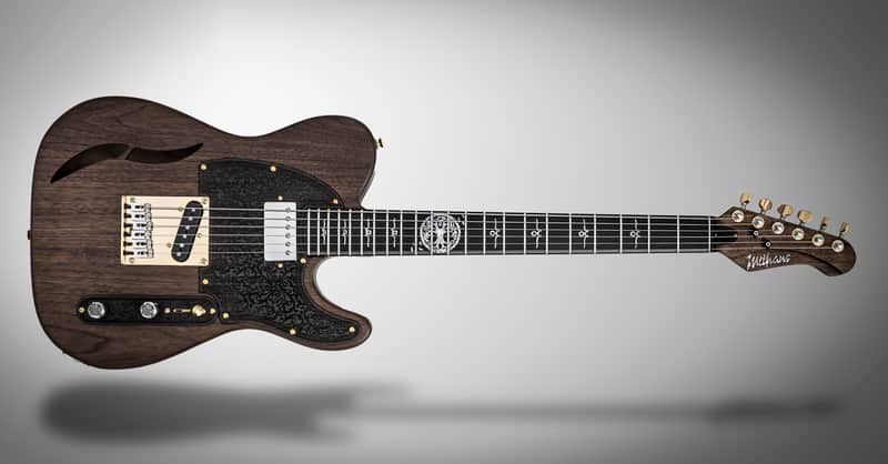 Mithans Guitars T'roots (American Walnut) boutique electric guitar image 1