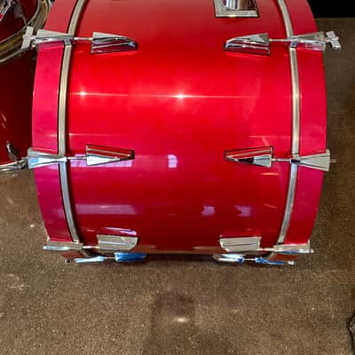 Tama Granstar Custom 5-Piece Drum Set - 1987 - Candy Apple Red - with Hard Shell Cases image 23