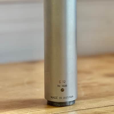 AKG C 12 Large Diaphragm Multipattern Tube Condenser Microphone 1950s - Silver image 6
