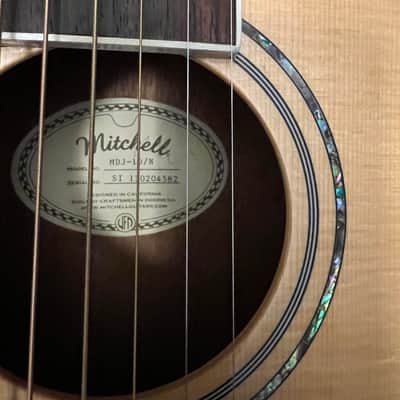 Mitchell MDJ-10/N 2013 - Natural with gig bag image 6