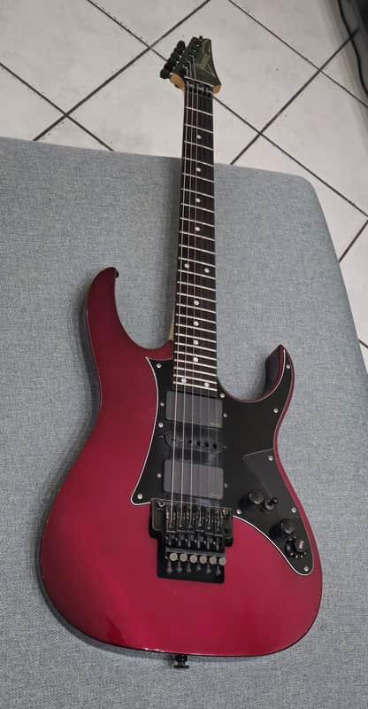 Ibanez RG550 1997 w/rare flame neck ¦ Improved with EMG 81-85 image 1