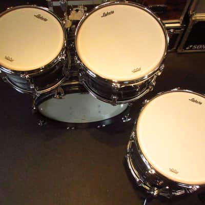 Ludwig Legacy Mahogany & Maple 4-pc Drum Set 20", 10", 12", 14" Vintage Black Oyster image 10