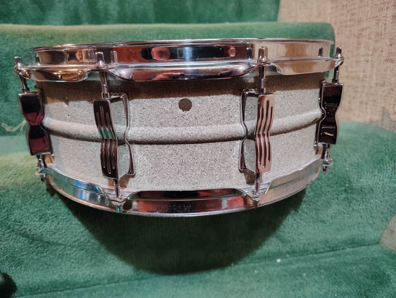 Ludwig Supraphonic Shell (Copper or Brass) with Acrolite Hardware 5"x14 10 Lug Snare Drum image 1