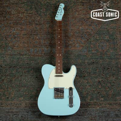 2023 Fender FSR Hybrid II Telecaster Daphne Blue w/ Matching Headstock Made in Japan image 2