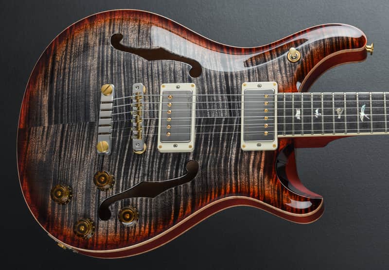 Paul Reed Smith McCarty 594 Hollowbody II 10 Top - Charcoal Cherry Burst image 1