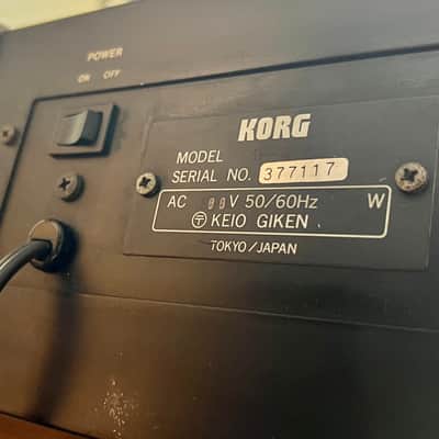 Korg Mono/Poly MP-4 1981 Blue original vintage analog synthesizer poly-synth AK image 8