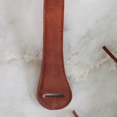 Leather Guitar Strap 3 Inches Wide Padded Soft Western Style Fringes Acoustic Electric Bass Straps BROWN image 10