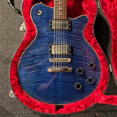 Grosh Set Neck 2005 Blue Brazilian Rosewood image 4