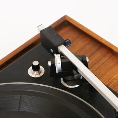 1960s Elac Miracord 50H Miraphon 50 Teak Case Smoked Gray Plastic Dust Cover Vintage Turntable Record Player HiFi Vinyl LP Clean with Manual image 11