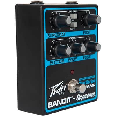 Peavey Bandit Supreme Teal Stripe Preamp Pedal image 2