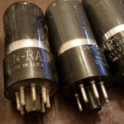 RCA etc. ONE (1) VT-107A Beam Power AT1000 TESTED Vacuum Tubes greyglass WWII era 6V6 Audio 1938-1946 image 3