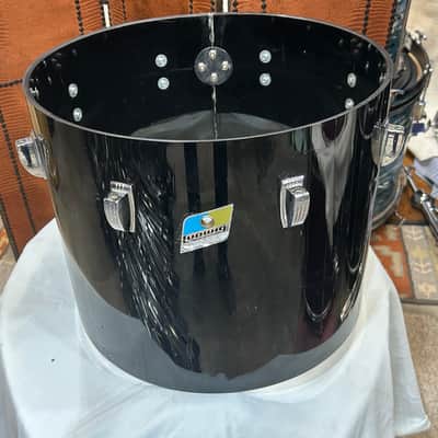 Ludwig 12" deep X 15" head Vistalite Concert Tom (11285-1236) Early 70's - Black Vistalite image 5